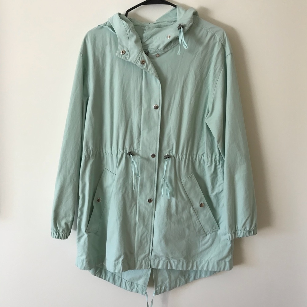 J.Crew Mint Green Anorak